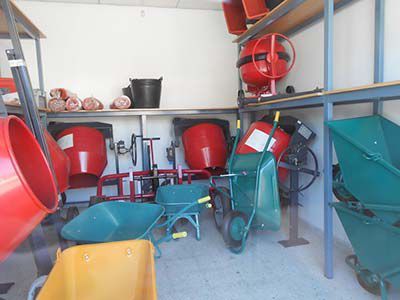 Maquinaria de obra en San Martín de la Vega